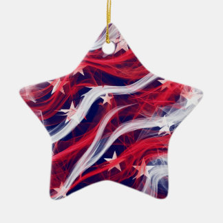 American flag Christmas tree Ornament