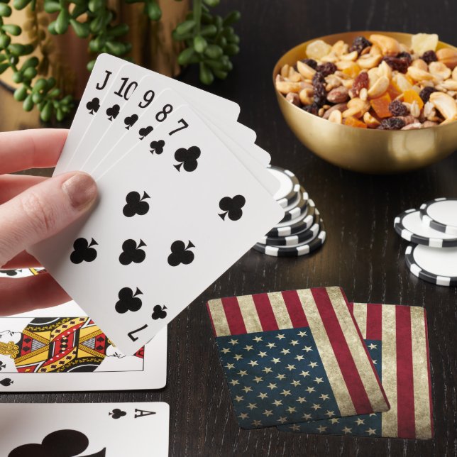 American Flag Classic Playing Cards (In Situ)