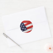 American Flag Classic Round Sticker (Envelope)