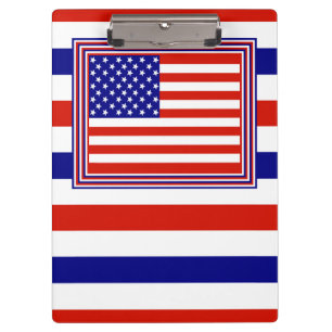 American Flag Clip Board