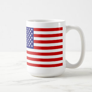 American flag coffee mug