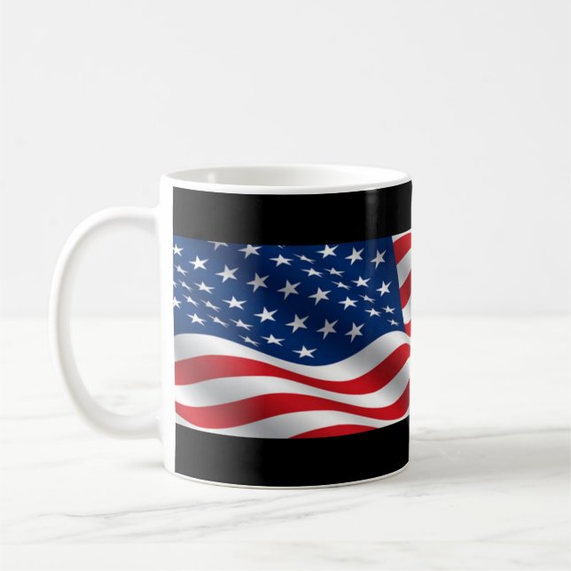 American Flag Coffee Mug (Left)