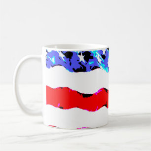 American flag coffee mug