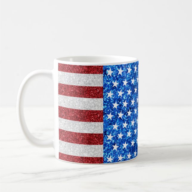 American Flag Coffee Mug (Left)
