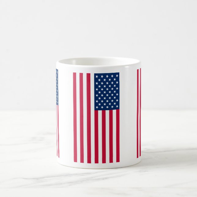 American Flag Coffee Mug USA Patriotic Gift (Center)