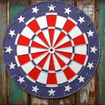 American Flag Colours Dartboard<br><div class="desc">Show your patriotic spirit with our American Flag Dartboard, a perfect addition to your game room or living space. This dartboard features the iconic red, white, and blue colours of the American flag, symbolising the pride and unity of the United States. Elevate your game night with this patriotic dartboard, blending...</div>