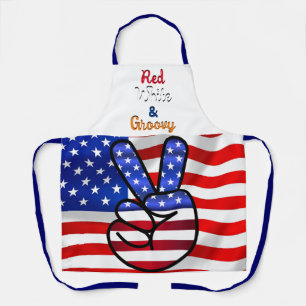 American Flag Cooking Apron 