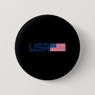 American Flag Cool Patriotic Men Women 4th Of July 6 Cm Round Badge