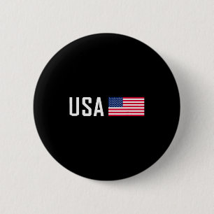 American Flag Cool Patriotic Men Women 4th Of July 6 Cm Round Badge