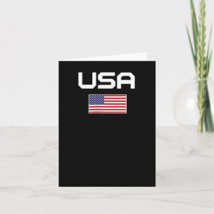 American Flag Cool Patriotic Men Women 4th Of July Card