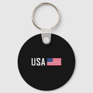American Flag Cool Patriotic Men Women 4th Of July Key Ring