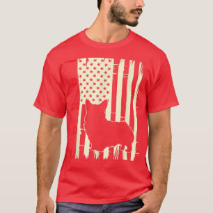 American Flag Corgi Dog Lover Corgi Dog Owner T-Shirt