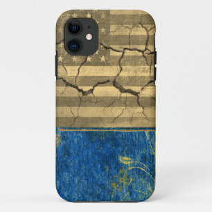 American flag cracked iPhone 11 case