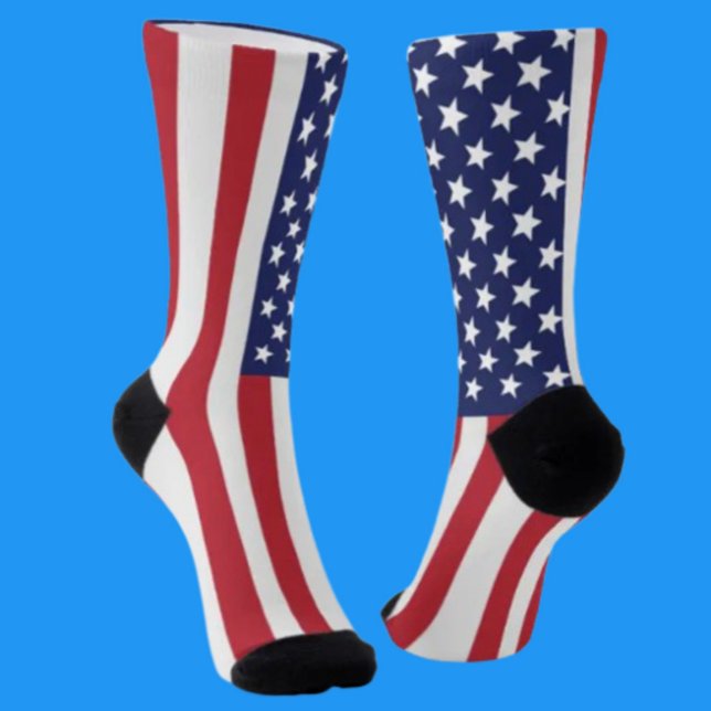 American Flag Crew Socks – Patriotic (Creator Uploaded)