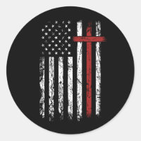 American Flag Cross Christmas Patriotic Religious 