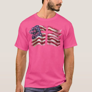American Flag Cross For Patriotic Usa Christians G T-Shirt