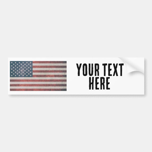 AMERICAN FLAG custom 2024 Bumper Sticker (Front)