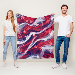 American flag Custom Fleece Blanket
