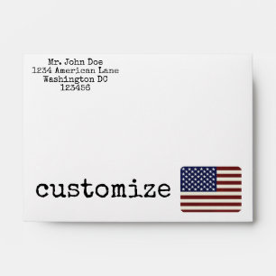 American Flag Customisable Envelope