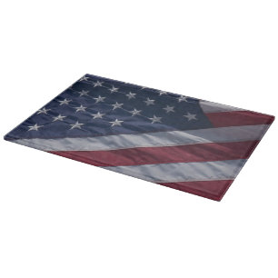 American flag. cutting board