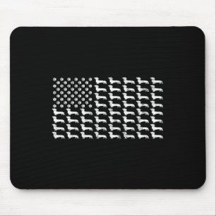 American Flag Dachshund Patriotic Dog Dad Mum 4th Mouse Mat
