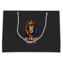 American Flag Dad Lion