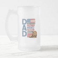 American Flag Dad Lion Patriotic
