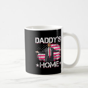 American Flag Daddy's Home Trump 2024 Patriotic  Coffee Mug