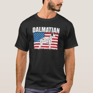 American Flag Dalmatian T-Shirt