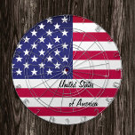 American Flag dartboard, United States of America  Dartboard<br><div class="desc">Dartboard: United States of America & American flag dart board game - love my country,  family - holiday games,  fathers day,  patriots / sports fan</div>
