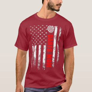 American Flag Darts Mum Backside T-Shirt