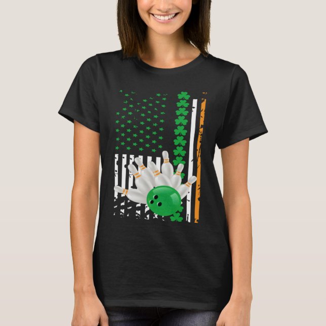 American Flag DayIrish American Bowling Flag for U T-Shirt (Front)