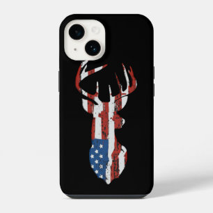 American Flag Deer iPhone 14 Case