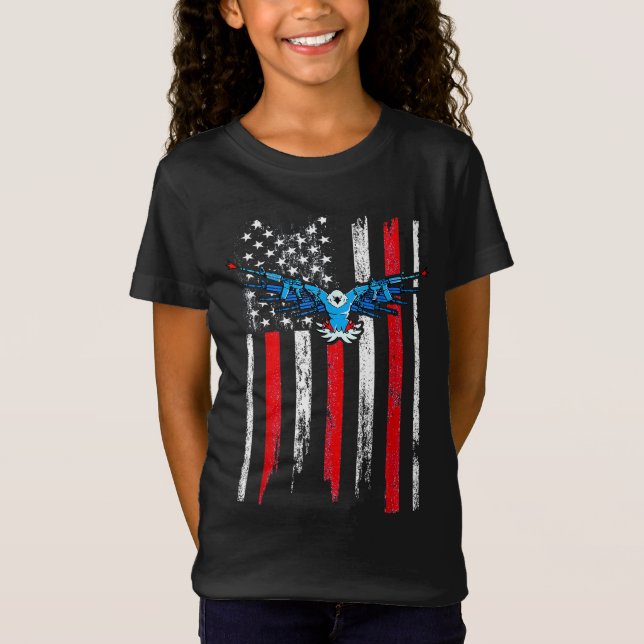 American Flag Demolition Ranch T-Shirt (Front)