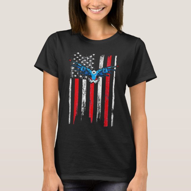 American Flag Demolition Ranch T-Shirt (Front)