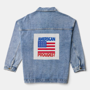 American Flag  Denim Jacket
