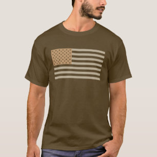 American Flag - Desert Brown Tones T-Shirt
