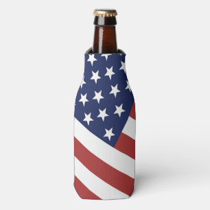 American Flag Design. Bottle Cooler