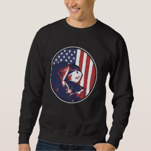 American Flag Design Patriotic Usa Welder Sweatshirt