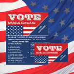 American Flag Design, Political Campaigner Advert Flyer<br><div class="desc">American Flag Design,  Political Campaigner Advertising Flyer by The Business Card Store.</div>