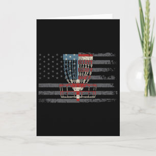 American Flag Disc Golf Sket Disc Golf American Fl Card