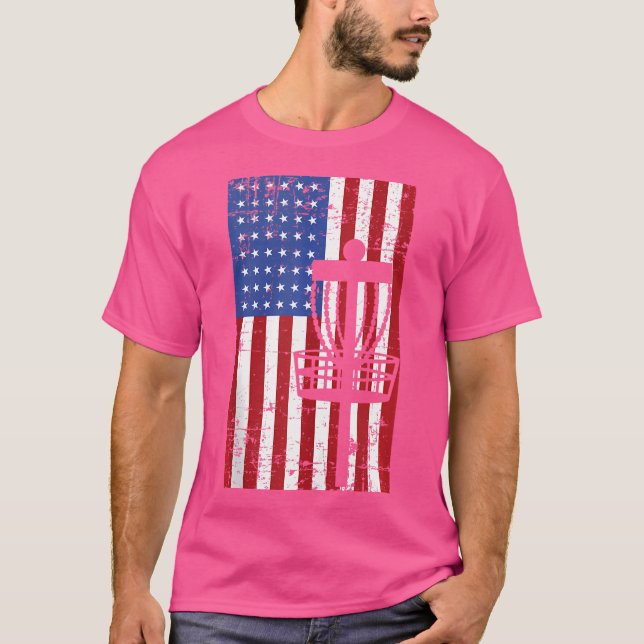 American Flag Disc Golf T-Shirt (Front)