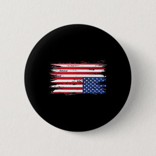 American Flag Distress Upside Down Patriotic Usa 4 6 Cm Round Badge