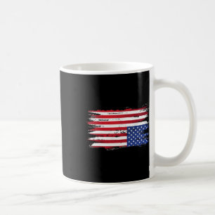 American Flag Distress Upside Down Patriotic Usa 4 Coffee Mug