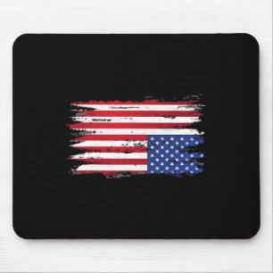 American Flag Distress Upside Down Patriotic Usa 4 Mouse Mat