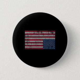 American Flag Distress Upside Down United States U 6 Cm Round Badge