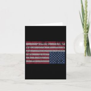 American Flag Distress Upside Down United States U Card