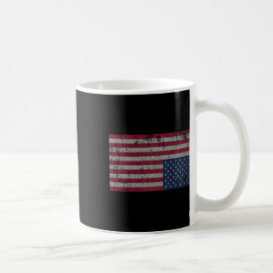 American Flag Distress Upside Down United States U Coffee Mug