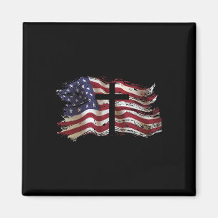 American Flag Distress Upside Down United States U Magnet