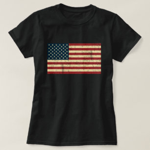 American Flag Distressed T-Shirt